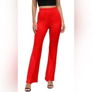 New York & Company Vibrant Red Flare Pants 👖👌😍